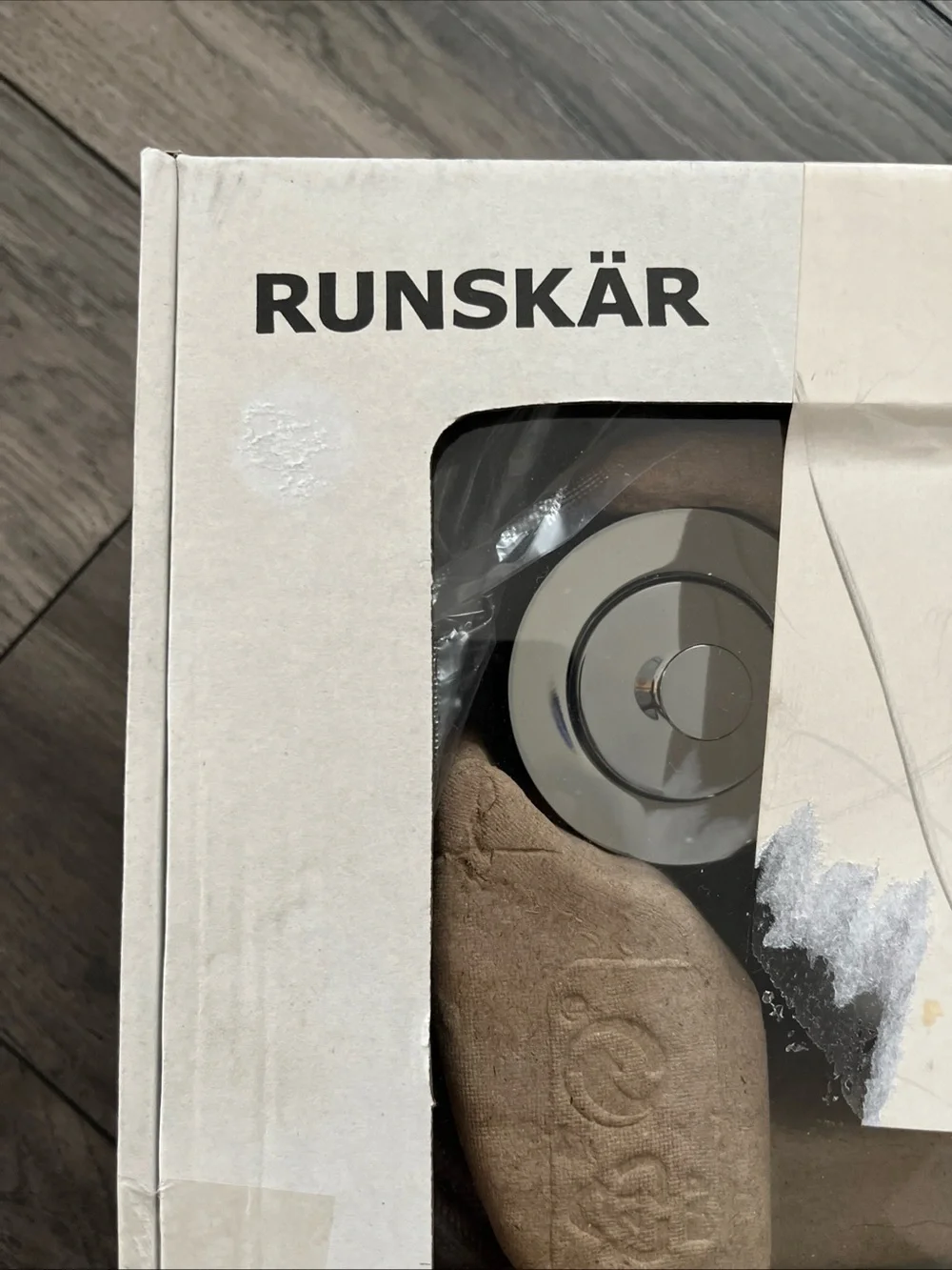 Ikea RUNSKÄR Wash-basin mixer tap Silver Color Chrome Plated Brass With Manual